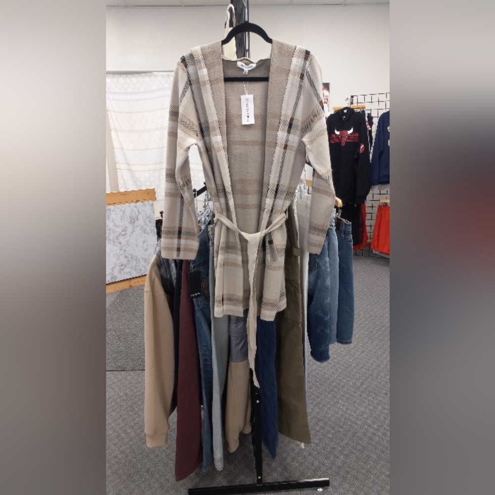 Nwt womens hooded wrap coat